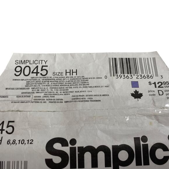 Simplicity Pattern 9045 6 8 10 12 Dress Jacket Costume Regency Bridgerton UNCUT - Picture 2 of 15